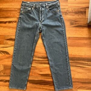 GAP Cheeky Straight High Rise Jean Size 12 and 31 Regular with Button Fly Close